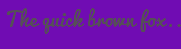 Image with Font Color 564F57 and Background Color 700CB3